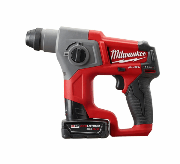 2416-21XC M12 FUEL 12V Lithium-Ion Brushless Cordless 5/8 in. SDS-Plus Rotary Hammer Kit with One 4.0Ah Battery and Bag - Image 3