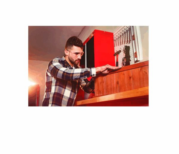 CMST27200R 72-in W x 41.25-in H Red Wood Work Bench - Image 3