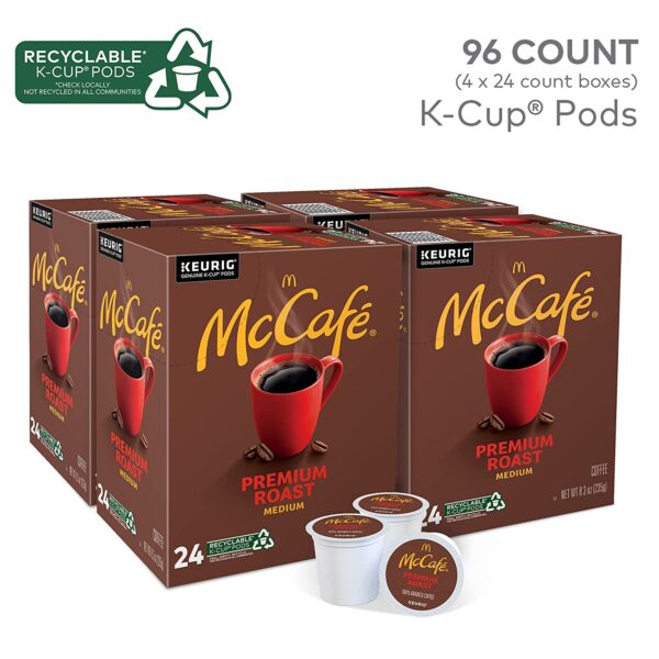 McCaf?? Premium Roast, Keurig Single Serve K-Cup Pods, Medium Roast Coffee Pods, 96 Count - Image 3