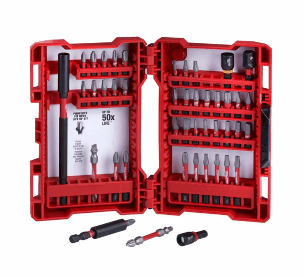 2401-22-48-32-4023 M12 12-Volt Lithium-Ion Cordless 1/4 in. Hex Screwdriver Kit with SHOCKWAVE Driver Bit Set (45-Piece) - Image 3