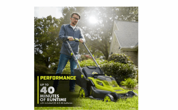 P1190VNM ONE+ HP 18V Brushless 16 in. Cordless Battery Walk Behind Push Lawn Mower with (2) 4.0 Ah Batteries and (1) Charger - Image 3