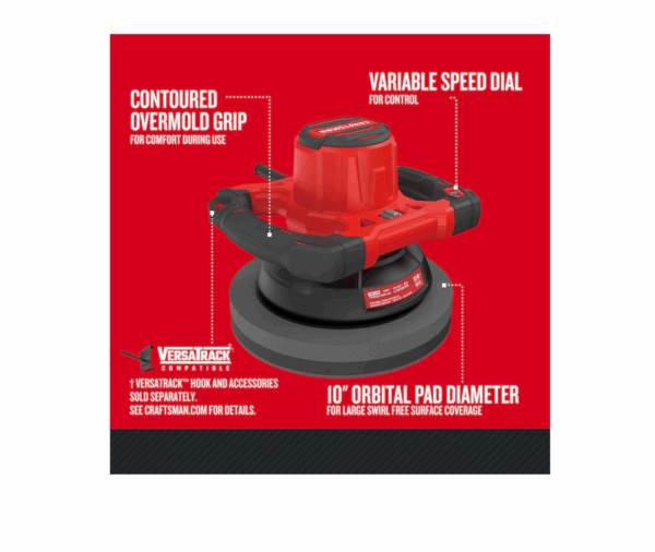 CMEE100 10-in Variable Speed Corded Polisher - Image 3