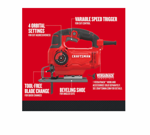 Jig saw CMES610 5-Amp Variable Speed Keyless Corded - Image 3