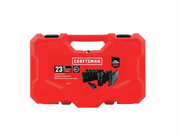CMMT16970 23-Piece Standard (SAE) and Metric Combination 1/2-in Drive Set 6-Point Impact Socket Set - Image 3