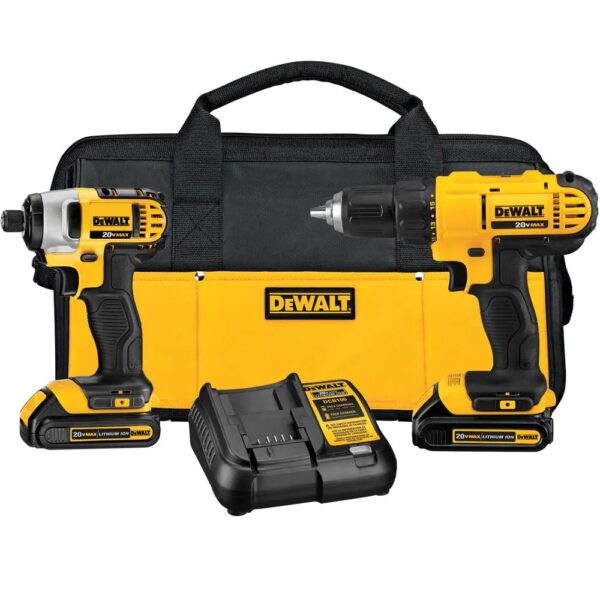 DCD771   DCF885 20-Volt MAX Cordless Drill/Impact Combo Kit (2-Tool) with dck240c2 6-1/2 in. Circular Saw - Image 2