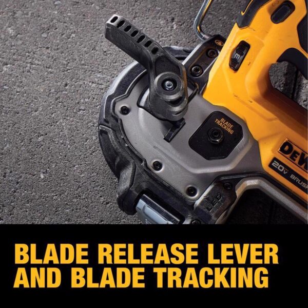 DeWalt 20V MAX ATOMIC Cordless Brushless Compact Band Saw Kit (Battery   Charger) - Image 4