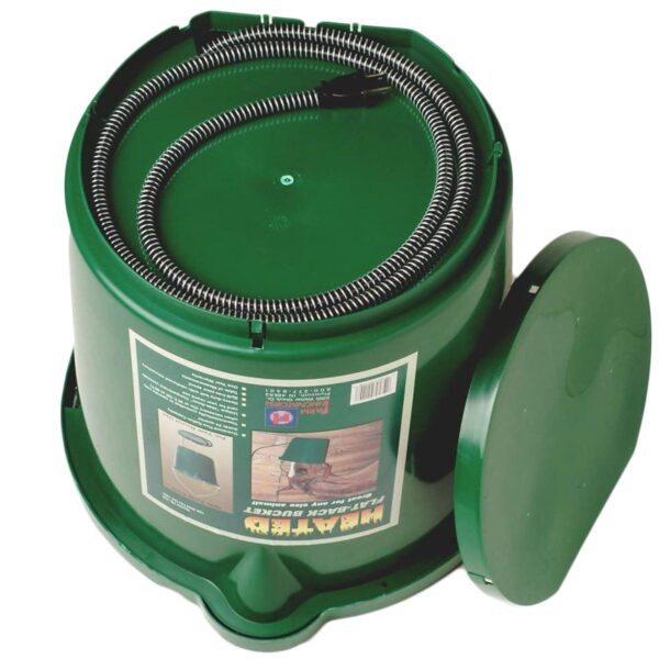Oversized 5 Gallon Plastic Flat Heated Bucket, 120 Watt (4 Pack) - Image 7