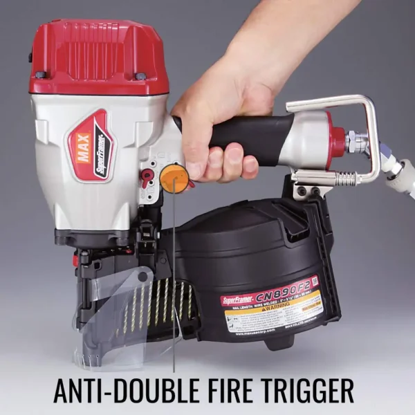 MAX CN890F2 15-Degree Pneumatic Framing Nail Gun (Nailer) - Image 2