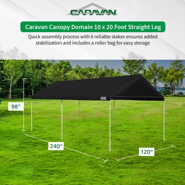 10 x 20?? Straight Leg Instant Canopy Tent Set w/Sidewalls - Image 3