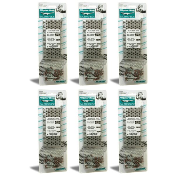 25085381 Stainless Steel Alligator 7 Inch Rivet Belt Fastener (12 Pack)