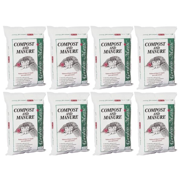5240 Lawn Garden Compost and Manure Blend, 40 Pound Bag (8 Pack)