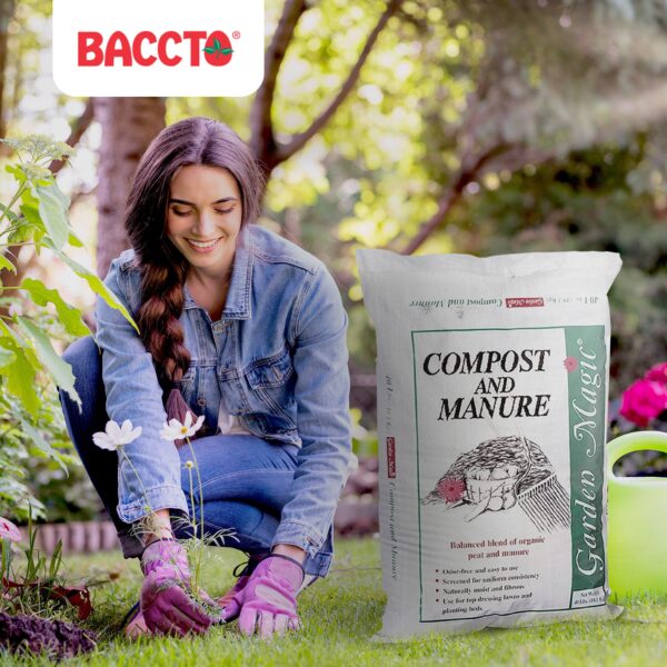 5240 Lawn Garden Compost and Manure Blend, 40 Pound Bag (8 Pack) - Image 5