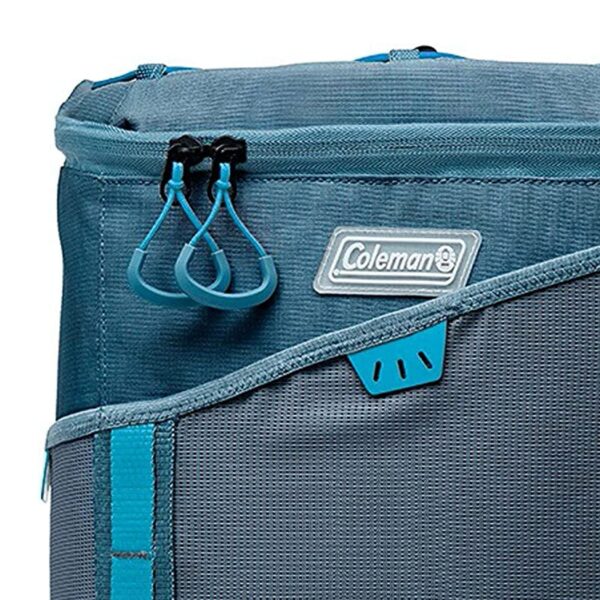 30 Leakproof Padded Soft Sided Can Soft Cooler Tote Bag, Blue - Image 2