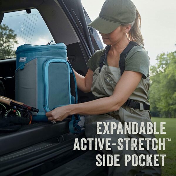 30 Leakproof Padded Soft Sided Can Soft Cooler Tote Bag, Blue - Image 5