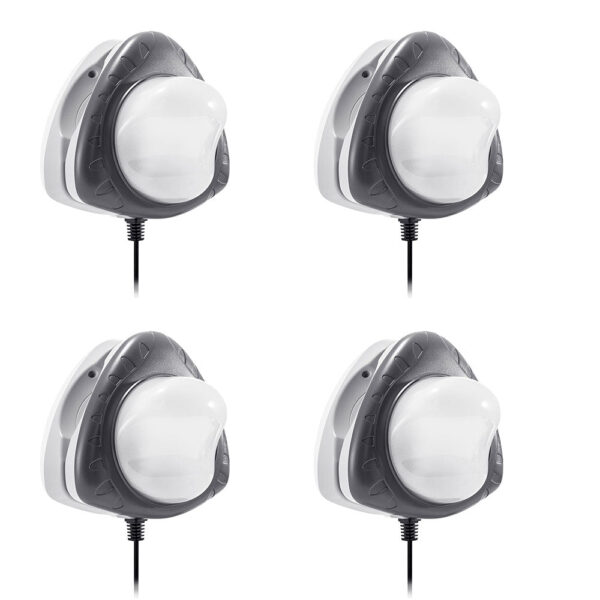 Above Ground Underwater LED Magnetic Swimming Pool Wall Light  (4 Pack)