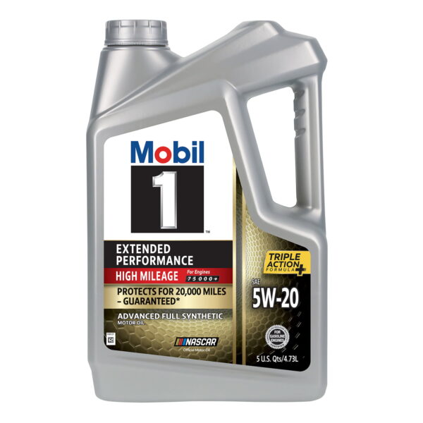1  High Mileage Full Synthetic Motor Oil 5W-20, 5 qt (3 Pack) - Image 2