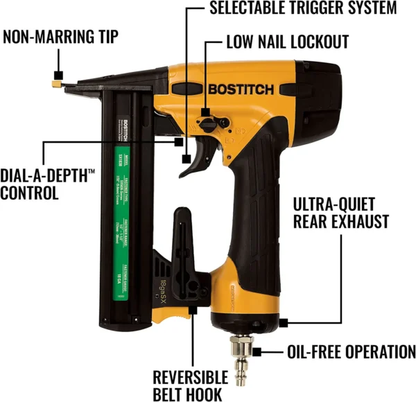 SX1838K 18-Gauge 7/32-in Narrow Crown Finish Pneumatic Stapler - Image 3