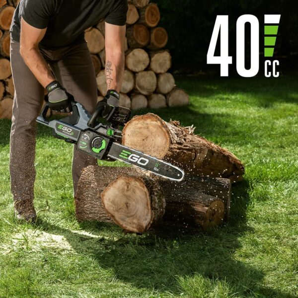 CS1613 POWER+ 56-volt 16-in Brushless Cordless Electric Chainsaw 4 Ah (Battery   Charger Included) - Image 4
