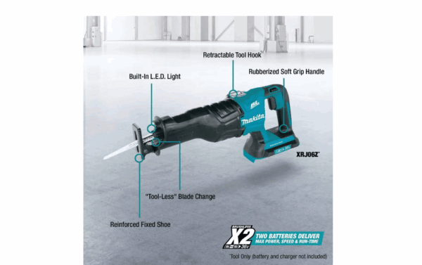 XRJ06Z 18-Volt X2 (36V) LXT Lithium-Ion Brushless Cordless Reciprocating Saw (Tool Only) - Image 3