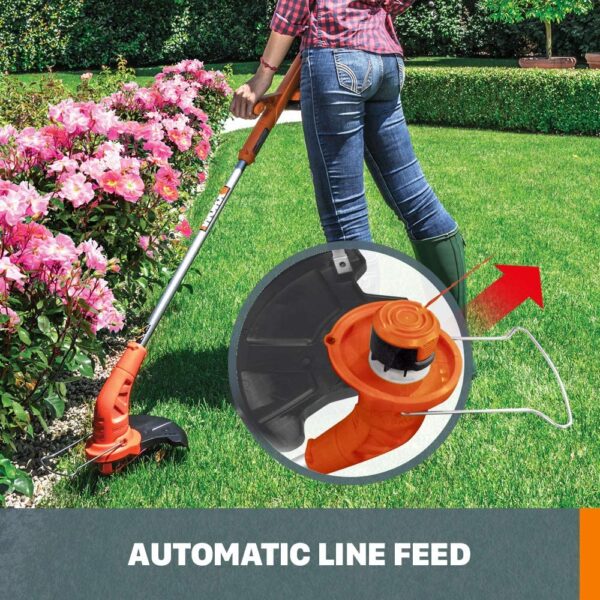 WG154 20V PowerShare 10    12  Cordless String Trimmer and Edger (Battery   Charger Included) - Image 4