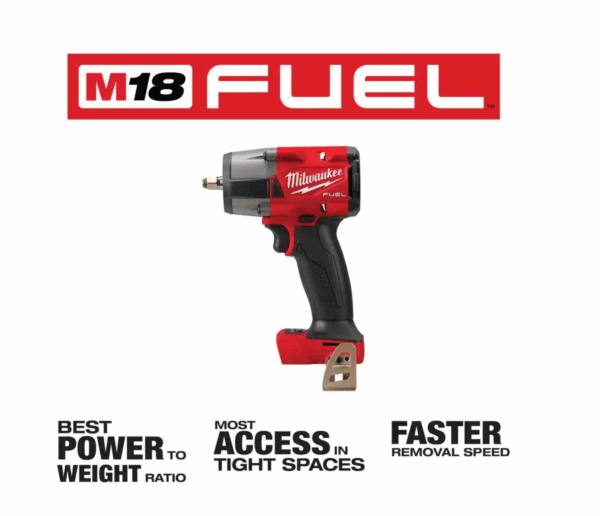 2767-20-2960-20 M18  18V Lithium-Ion Brushless Cordless 1/2 in. and 3/8 in. Impact Wrench with Friction Ring (2-Tool) - Image 4