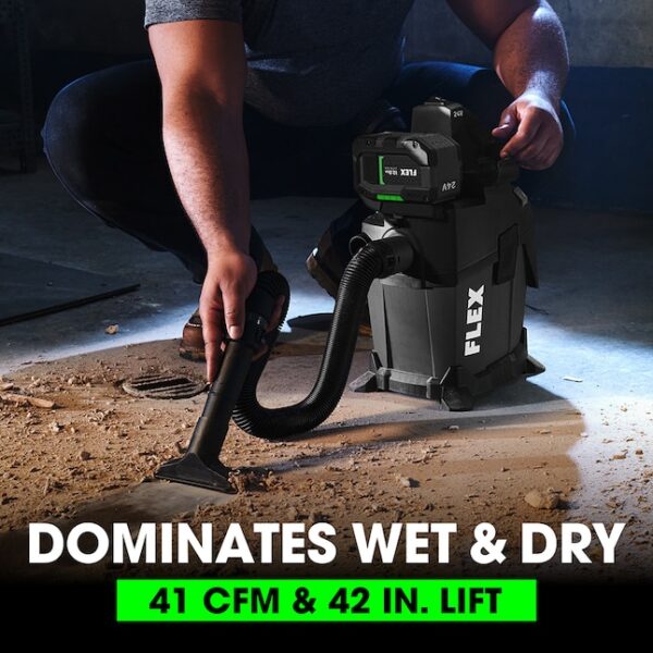 FX5221-Z 24-volt 1.6-Gallons Cordless Wet/Dry Shop Vacuum with Accessories Included (Tool Only) - Image 4