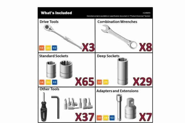 H149MTS Mechanics Tool Set (149-Piece) - Image 3