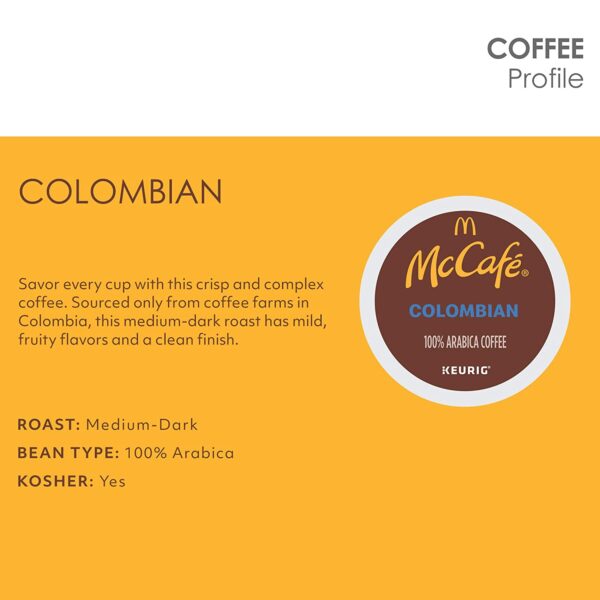 McCaf?? Colombian, Keurig Single Serve K-Cup Pods, Medium-Dark Roast Coffee Pods, 96 Count - Image 4