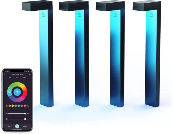 Atomi Smart Color Changing LED Pathway Lights, 4-pack Starter Kit - Image 4
