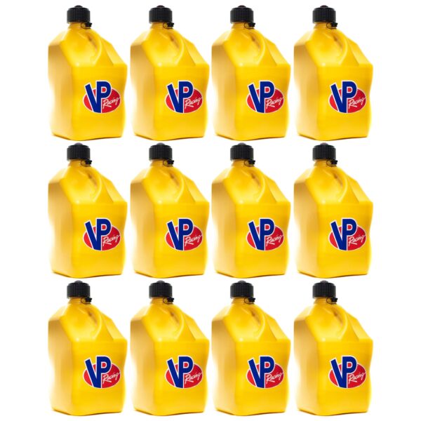 5.5 Gallon Container Utility Jug, Yellow (12 Pack)