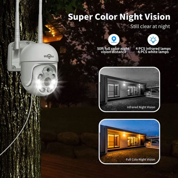 Wireless Security System with 4 Night Vision Cameras and 1 TB Hard Drive - Image 3