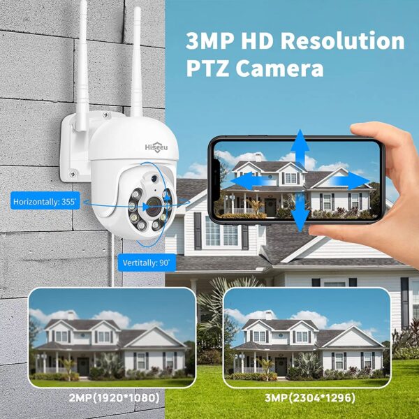 Wireless Security System with 4 Night Vision Cameras and 1 TB Hard Drive - Image 5