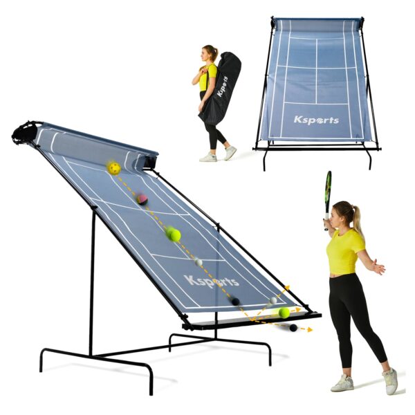 Portable Indoor Outdoor Weatherproof Tennis Rebounder Net with Carry Bag