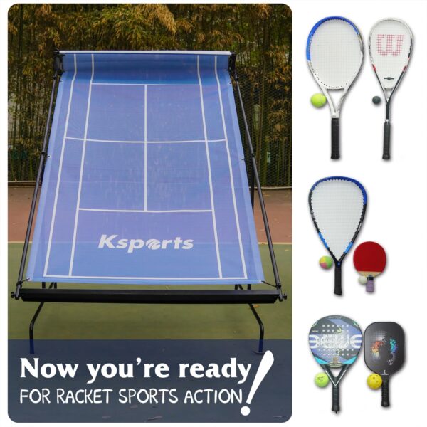 Portable Indoor Outdoor Weatherproof Tennis Rebounder Net with Carry Bag - Image 5