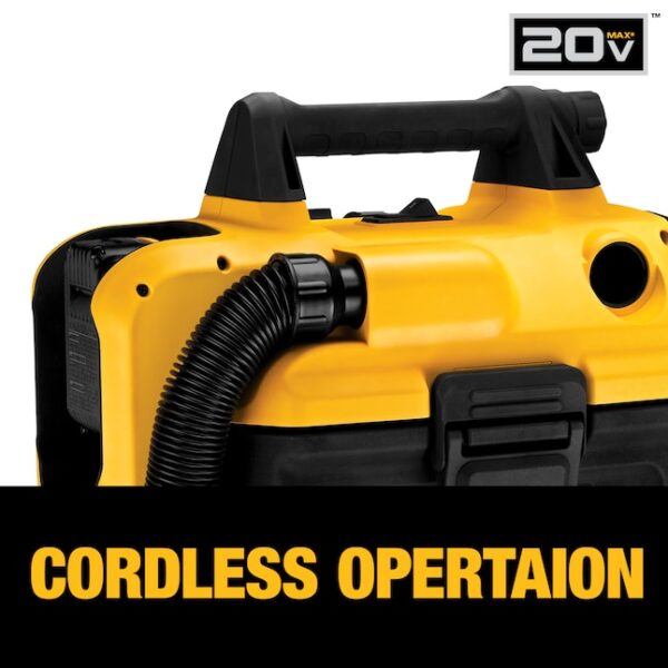 DCV580H 20-volt Max 2-Gallons Cordless Wet/Dry Shop Vacuum (Tool Only) - Image 3