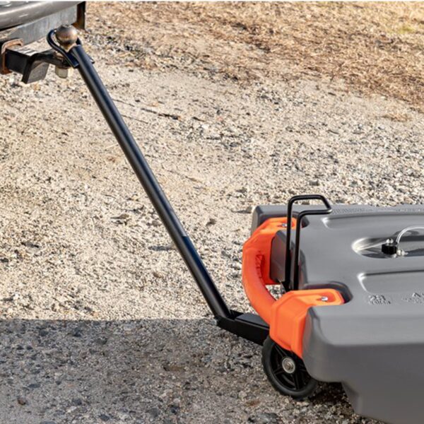 Steerable Wheel Kit for 28 & 36 Gallon Rhino Tote Tank with Tow Bar Handle - Image 5