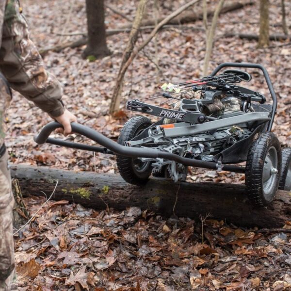 Multi-Use Folding Cart, Hunting Cart w/ 500lb Capacity, Dark Gray - Image 7