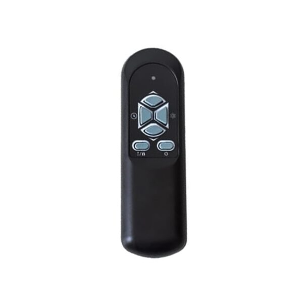 Freestanding Portable Electric Fireplace Heater w/ Remote, Dark Black - Image 3