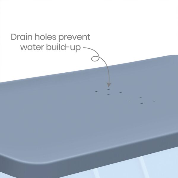 18’ Durable Rectangular Pool Cover for Oasis and Activity Pools, Gray - Image 4
