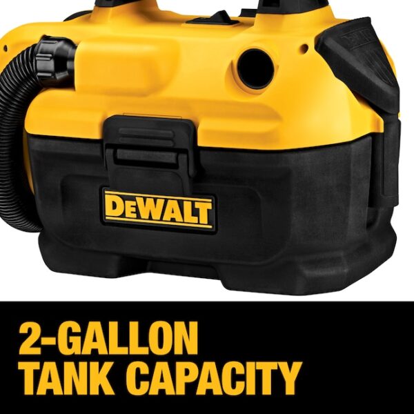 DCV580H 20-volt Max 2-Gallons Cordless Wet/Dry Shop Vacuum (Tool Only) - Image 5