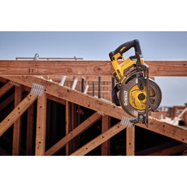 DeWalt 60V MAX 7-1/4 in. Cordless Brushless Worm Drive Circular Saw Tool Only - Image 2