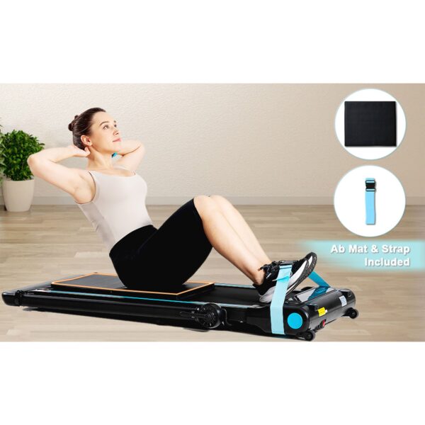 3 in 1 Pro Electric Treadmill Cardio Strength Training Workout Set, Navy - Image 11