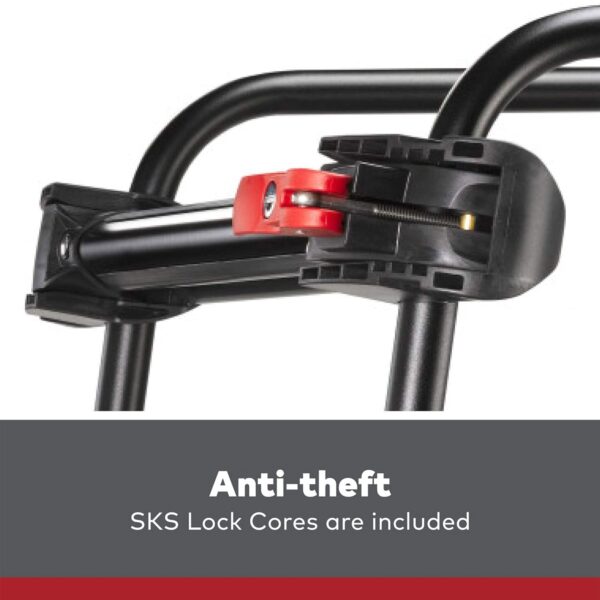 Ski and Snowboard Conversion Mount for Bike Hitch Rack, Black - Image 2