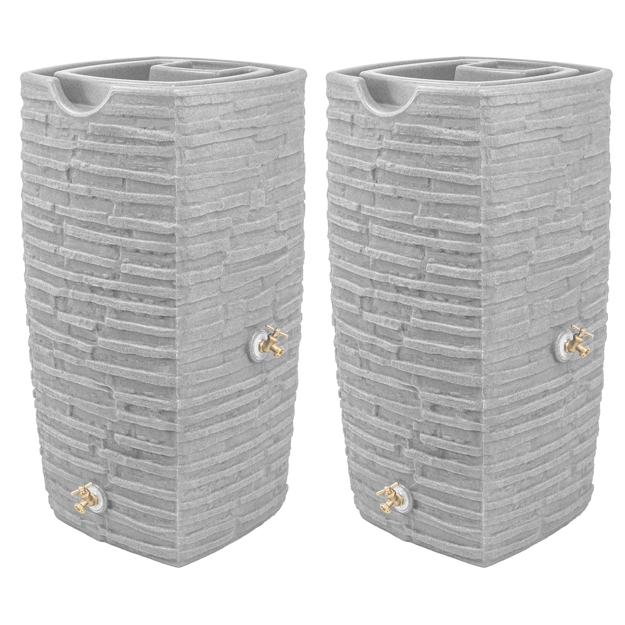 50 Gallon Rain Saver, Light Granite (2 Pack)