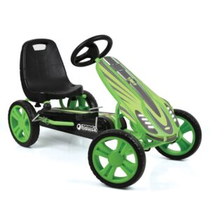 Pedal Go Kart with Adjustable Bucket Seat for Kids Ages 4 to 8