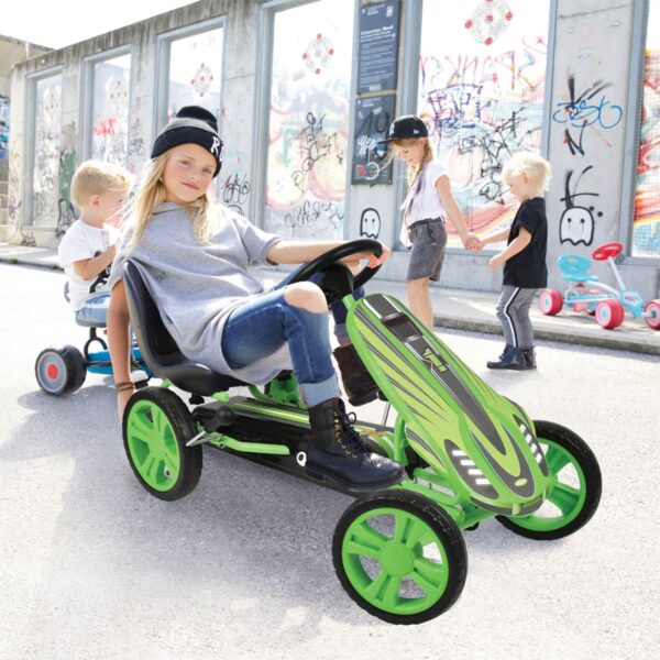 Pedal Go Kart with Adjustable Bucket Seat for Kids Ages 4 to 8 - Image 2