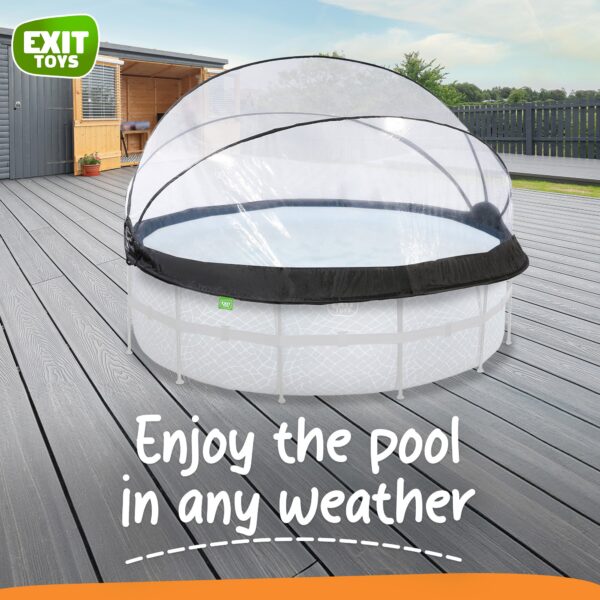 14 Foot Round Multifunctional Cover Dome Enclosure for Outdoor Pools - Image 2