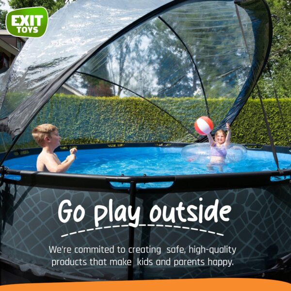 14 Foot Round Multifunctional Cover Dome Enclosure for Outdoor Pools - Image 4
