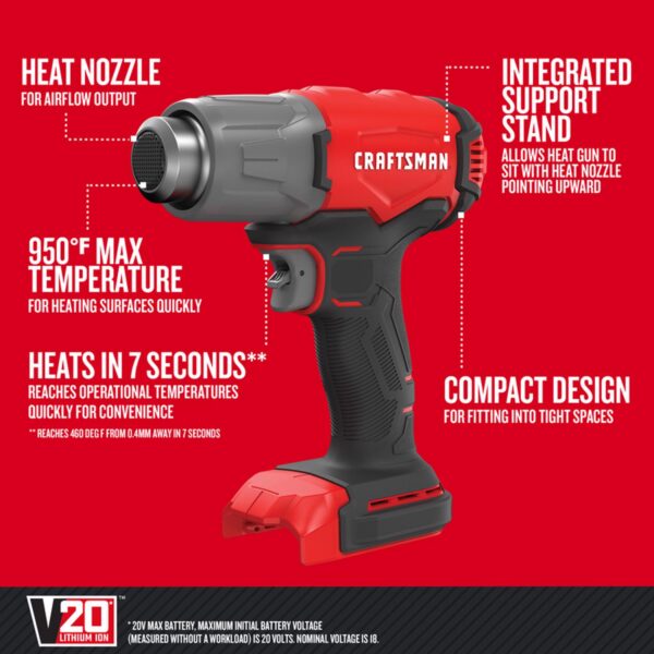 CMCE530B V20 Cordless Heat Gun - Image 4
