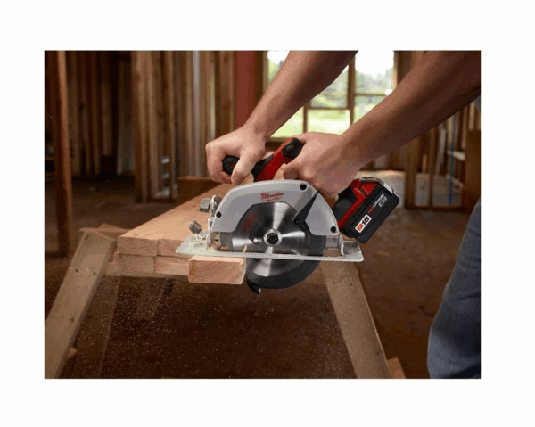 2630-20-48-59-1850 M18 18V Lithium-Ion Cordless 6-1/2 in. Circular Saw W/ M18 Starter Kit (1) 5.0Ah Battery   Charger - Image 5